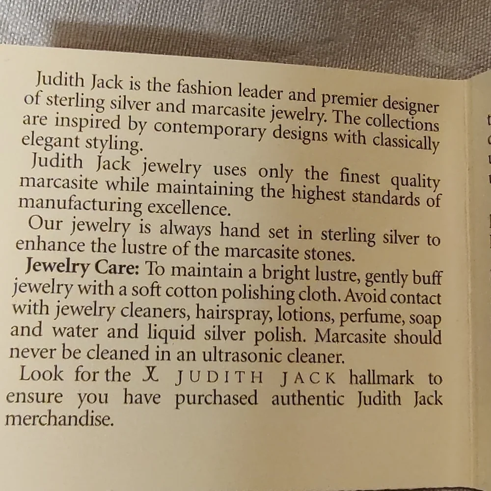 Judith Jack Bracelet Sterling Silver Marcasite Link Two Toned Bracelet!